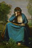 Girl Reading-Jean-Baptiste-Camille Corot-Giclee Print