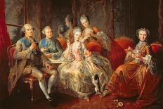 The Penthievre Family or the Cup of Chocolate, 1768-Jean Baptiste Charpentier-Framed Giclee Print