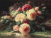 Still Life of Roses and Other Flowers-Jean Baptiste Claude Robie-Giclee Print