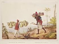 Brazil, Native Porters, from Picturesque and Historical Voyage to Brazil, 1835-Jean Baptiste Edouard Detaille-Giclee Print