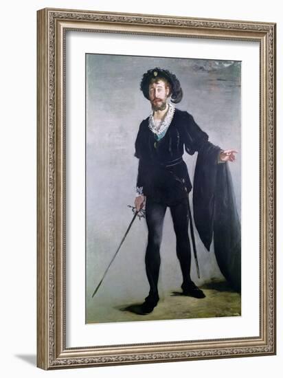 Jean Baptiste Faure (1830-1914) as Hamlet, 1877-Edouard Manet-Framed Giclee Print