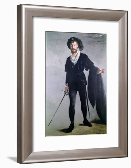 Jean Baptiste Faure (1830-1914) as Hamlet, 1877-Edouard Manet-Framed Giclee Print