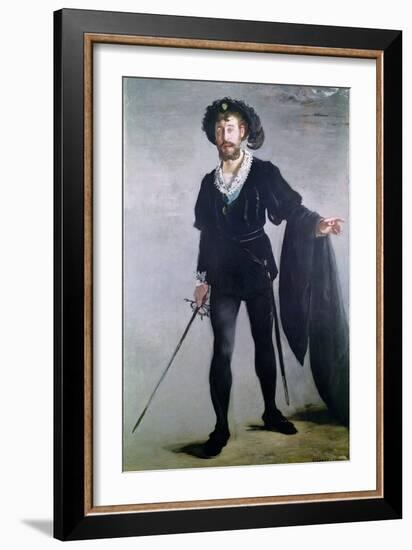 Jean Baptiste Faure (1830-1914) as Hamlet, 1877-Edouard Manet-Framed Giclee Print