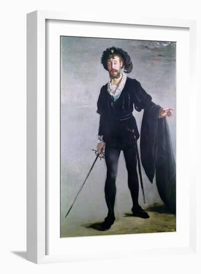 Jean Baptiste Faure (1830-1914) as Hamlet, 1877-Edouard Manet-Framed Giclee Print