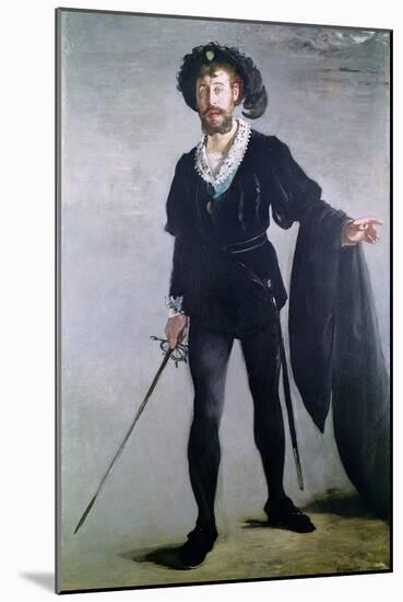 Jean Baptiste Faure (1830-1914) as Hamlet, 1877-Edouard Manet-Mounted Giclee Print