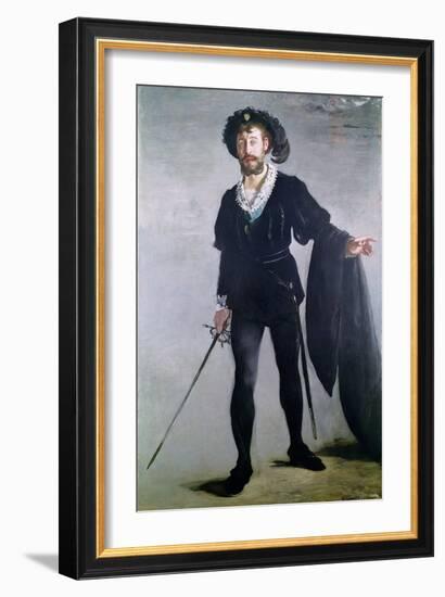 Jean Baptiste Faure (1830-1914) as Hamlet, 1877-Edouard Manet-Framed Giclee Print