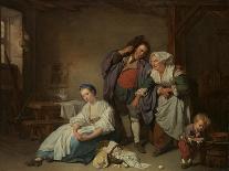 The Head of a Young Girl Inclined to the Left-Jean-Baptiste Greuze-Giclee Print