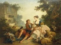 Pastoral Scene-Jean-Baptiste Huet-Premier Image Canvas