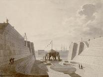 Dry Dock at Cherbourg, July 1813 (Pen, Ink & W/C on Paper)-Jean-Baptiste Isabey-Giclee Print