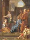Christ in the House of Martha and Mary-Jean-Baptiste Jouvenet-Framed Giclee Print