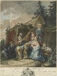The Young Shepherdess, Plate Two from Divers Habillements Des Peuples Du Nord, 1765-Jean-Baptiste Le Prince-Framed Giclee Print