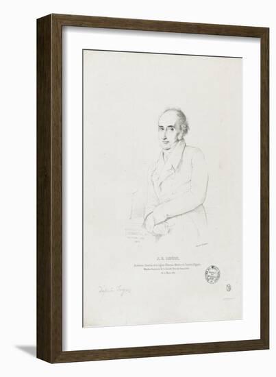 Jean-Baptiste Lepère (1761-1844), architecte-Jean-Auguste-Dominique Ingres-Framed Giclee Print