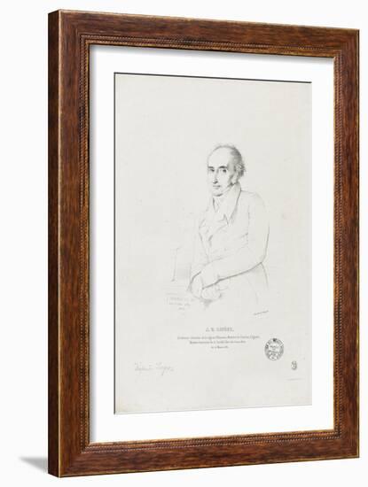 Jean-Baptiste Lepère (1761-1844), architecte-Jean-Auguste-Dominique Ingres-Framed Giclee Print