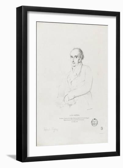 Jean-Baptiste Lepère (1761-1844), architecte-Jean-Auguste-Dominique Ingres-Framed Giclee Print