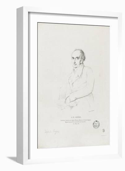 Jean-Baptiste Lepère (1761-1844), architecte-Jean-Auguste-Dominique Ingres-Framed Giclee Print