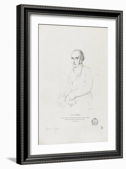 Jean-Baptiste Lepère (1761-1844), architecte-Jean-Auguste-Dominique Ingres-Framed Giclee Print