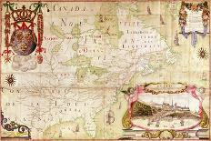Map of Canada, from Carte de L'Amerique Septentrionale-Jean Baptiste Louis Franquelin-Giclee Print