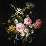Bouquet of Poppy Anemones, Roses, Double Campernelle, Hyacinth, Tulip and Auricula-Jean-Baptiste Monnoyer-Giclee Print