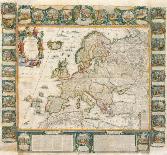 Mappa Monde Carte Universelle De La Terre-Jean Baptiste Nolin-Framed Art Print