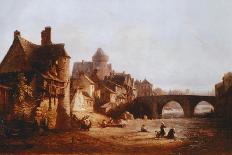 The Old Bridge, the Castle and Belaille Mill in Laval-Jean-baptiste Nolin-Giclee Print