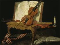 Still Life with a Violin-Jean-Baptiste Oudry-Giclee Print