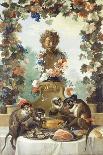 Still Life with Monkey, Fruits, and Flowers, 1724-Jean-Baptiste Oudry-Giclee Print