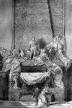 Seated Statue of Voltaire-Jean-baptiste Pigalle-Giclee Print