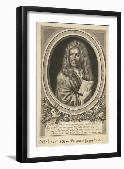 Jean-Baptiste Poquelin (1622-1673) known as Molière-Nicolas Habert-Framed Giclee Print