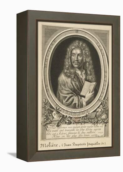 Jean-Baptiste Poquelin (1622-1673) known as Molière-Nicolas Habert-Framed Premier Image Canvas