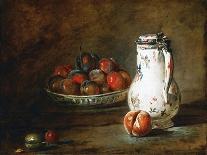 Still Life with Peaches, a Silver Goblet, Grapes, and Walnuts, c.1759-60-Jean-Baptiste Simeon Chardin-Premier Image Canvas