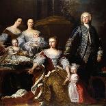Augusta of Saxe-Gotha, Princess of Wales, with Members of Her Family and Household, 1739-Jean Baptiste Van Loo-Giclee Print
