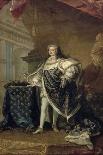 Portrait en pied vers 1723-1729 en grand manteau royal-Jean Baptiste Van Loo-Giclee Print