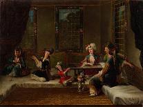 Women Drinking Coffee, 1720s-Jean-Baptiste Vanmour-Framed Giclee Print