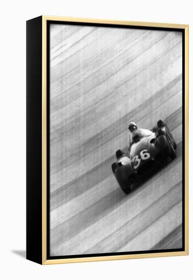 Jean Behra at the 6th Italian Grand Prix-Angelo Cozzi-Framed Premier Image Canvas