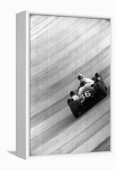 Jean Behra at the 6th Italian Grand Prix-Angelo Cozzi-Framed Premier Image Canvas