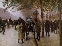 A Paris Street; Une Avenue Parisienne, C.1880-Jean Béraud-Premier Image Canvas