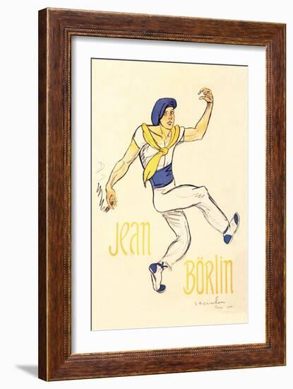 Jean Borlin, c.1920-Théophile Alexandre Steinlen-Framed Art Print