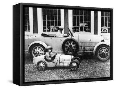 Jean Bugatti and Roland Bugatti Sons of Ettore Bugatti in Cars Made by  their Father, C. 1928' Photo | Art.com