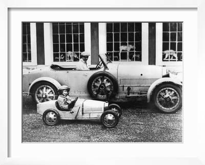 Jean Bugatti and Roland Bugatti Sons of Ettore Bugatti in Cars Made by  their Father, C. 1928' Photo | Art.com