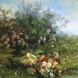 Summer Flowers on the River Bank-Jean Capeinick-Giclee Print