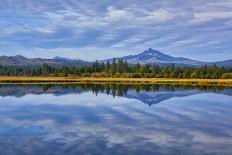 USA, Oregon. Clouds Reflect in Small Lake at Black Butte Ranch-Jean Carter-Photographic Print