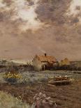 Landscape (Oil on Canvas)-Jean-Charles Cazin-Giclee Print