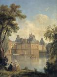 Vue de la cour de la Fontaine..-Jean Charles Joseph Remond-Framed Giclee Print