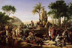 Troops Halted on the Banks of the Nile, 2nd February 1799, 1812-Jean-Charles Tardieu-Mounted Giclee Print