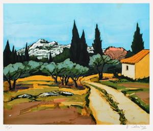 Provence : paysage des Alpilles by Jean Claude Quilici