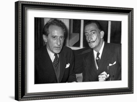 Jean Cocteau and Salvador Dali-null-Framed Photo