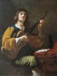 Woman Playing a Lute, 1638-Jean Daret-Giclee Print