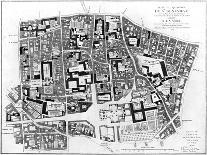 Map of Sainte-Genevieve Area, Paris, 1756-Jean De La Grive-Giclee Print