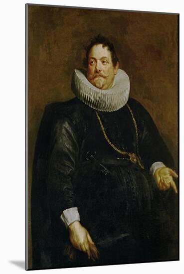 Jean De Montfort (Died 1649), Counsellor, Mint-Master in Brussels 1596-1649-Sir Anthony Van Dyck-Mounted Giclee Print