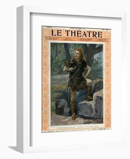 Jean de Reszke as Siegfried, Front Cover of 'Le Theatre' Magazine, 1902-Paul Nadar-Framed Giclee Print